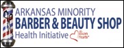 arkansas minority barber and beauty shop health initiative logo